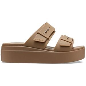 Crocs Unisex Brooklyn Buckle Lowwdg Clog, Khaki, 4 UK Men 5 UK Women Crocs Unisex Brooklyn Buckle Lowwdg Clog, Khaki, 4 UK Men 5 UK Women