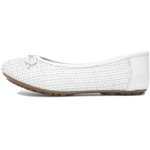 Hush Puppies Ladies Janelle Woven Ballerina, White, 8 Hush Puppies Ladies Janelle Woven Ballerina, White, 8