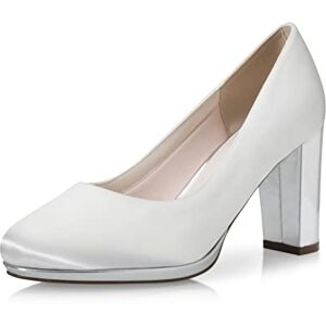 Rainbow Club Clair Bridal Shoes Women's Pumps Satin Gloss Varnish, Ivory Silver, 9 UK Rainbow Club Clair Bridal Shoes Women's Pumps Satin Gloss Varnish, Ivory Silver, 9 UK