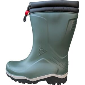 Dunlop Kids Blizzard Unisex Winter Safety Insulated Fashion Thermal Boot, Heritage Green/Grey/Black, Waterproof and Chemical Resistant PVC Wellie with Traction Outsole for Outdoor Fun EU32, UK13 Dunlop Kids Blizzard Unisex Winter Safety Insulated Fashion Thermal Boot, Heritage Green/Grey/Black, Waterproof and Chemical Resistant PVC Wellie with Traction Outsole for Outdoor Fun EU32, UK13