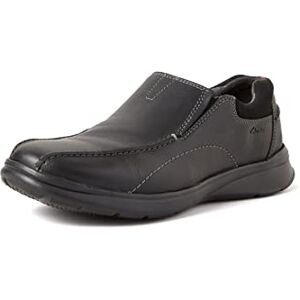 Clarks Men's Cotrell Step Loafers, Black Black Oily Leather, 8.5 UK Clarks Men's Cotrell Step Loafers, Black Black Oily Leather, 8.5 UK