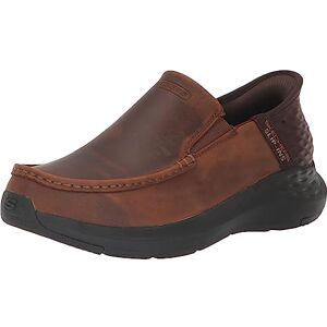 Skechers Men's Parson-Oswin Slip-in Moccasin, Brown, 8.5 UK Wide Skechers Men's Parson-Oswin Slip-in Moccasin, Brown, 8.5 UK Wide