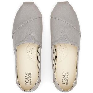 TOMS Women's Alpargata Classic Slip-On Espadrille, Drizzle Grey Recycled Cotton Canvas, 3 UK TOMS Women's Alpargata Classic Slip-On Espadrille, Drizzle Grey Recycled Cotton Canvas, 3 UK