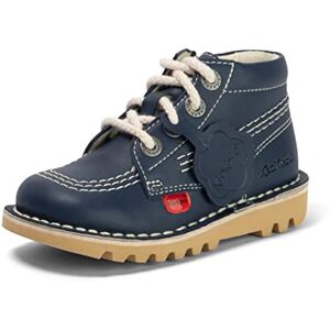 Kickers Unisex Kids Leather Alternative Kick Hi Classic Ankle Boots with Zip Plant Based Material Extra Comfortable Added Durability Premium Quality, Blue, 10 UK Child Kickers Unisex Kids Leather Alternative Kick Hi Classic Ankle Boots with Zip Plant Based Material Extra Comfortable Added Durability Premium Quality, Blue, 10 UK Child