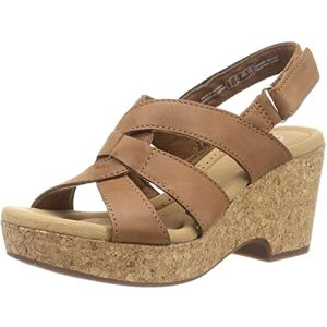 Clarks Giselle Beach Womens Tan Leather, 7 Clarks Giselle Beach Womens Tan Leather, 7