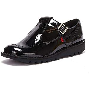 Kickers Women's Kick T Bar Black Leather School Shoes Smart Everyday School Look Everyday Comfort Fit, Cushioned for All-Day Wear, Black, 6.5 UK Kickers Women's Kick T Bar Black Leather School Shoes Smart Everyday School Look Everyday Comfort Fit, Cushioned for All-Day Wear, Black, 6.5 UK