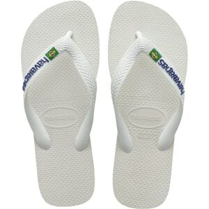 Havaianas Unisex Brasil Logo, White, 5 UK Havaianas Unisex Brasil Logo, White, 5 UK