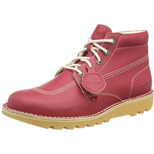 Kickers Unisex Leather Alternative Kick Hi Classic Ankle Boots Plant Based Material Extra Comfortable Added Durability Premium Quality, Red, 6 UK Kickers Unisex Leather Alternative Kick Hi Classic Ankle Boots Plant Based Material Extra Comfortable Added Durability Premium Quality, Red, 6 UK