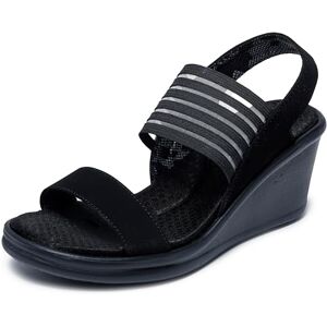 Skechers Women's Rumblers Sci Fi Sling Back Sandals, Black Mitobuck/Gore/Trim, 5 UK Skechers Women's Rumblers Sci Fi Sling Back Sandals, Black Mitobuck/Gore/Trim, 5 UK