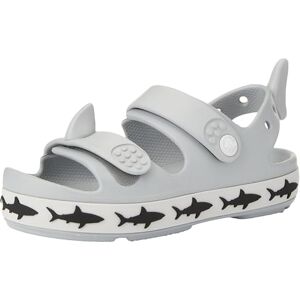 Crocs Unisex Kids Sandal, Crocband Cruiser Shark SandalK, Light Grey, 6 UK Crocs Unisex Kids Sandal, Crocband Cruiser Shark SandalK, Light Grey, 6 UK