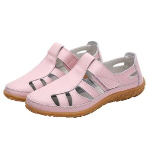Generisch Summer Women Shoes Wedge Heel Women Shoes Hollow Solid Color Casual Fashion Casual Shoes Deals Women Shoes 38, Pink, 9 Uk