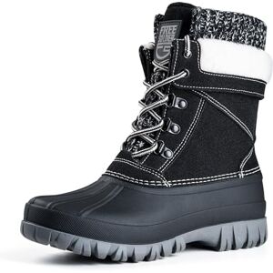 FREE SOLDIER Women Zhuoma Snow Boot, Black, 8.5 UK FREE SOLDIER Women Zhuoma Snow Boot, Black, 8.5 UK