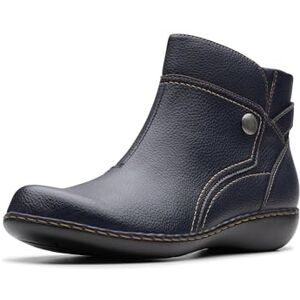 Clarks Women's Ashland Mabel Ankle Boot, Navy Tumbled, 8.5 UK Clarks Women's Ashland Mabel Ankle Boot, Navy Tumbled, 8.5 UK