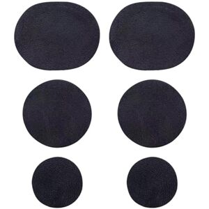 Generic Shoe Repair Patches - Leather Heel Protector, Shoe Hole Prevention Spliced Sewn Patch Circle Shape Repair Patches -Adhesive Inside Sneakers Liner Stickers, Anti-Abrasive Repair Shoes For Shoes