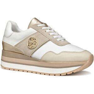 Geox Women's D New KENCY A Sneaker, White/Lt Taupe, 5 UK Geox Women's D New KENCY A Sneaker, White/Lt Taupe, 5 UK