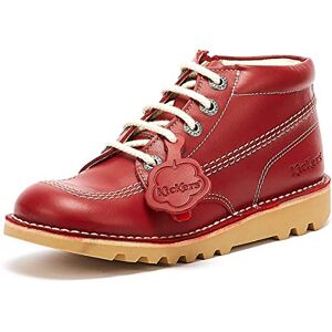 Kickers Unisex Kids Kick Hi Classic Ankle Boots with Zip Extra Comfortable Added Durability Premium Quality, Red, 12 UK Child Kickers Unisex Kids Kick Hi Classic Ankle Boots with Zip Extra Comfortable Added Durability Premium Quality, Red, 12 UK Child