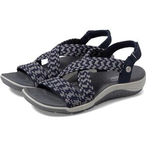 Skechers Women's Martha Stewart Reggae Cup-Coastal Trail Flat Sandal, Navy Grey, 8 Skechers Women's Martha Stewart Reggae Cup-Coastal Trail Flat Sandal, Navy Grey, 8