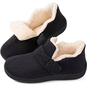 Zizor Women's Adjustable Strap Closed Back Slipper with Memory Foam, Black, 9 UK Zizor Women's Adjustable Strap Closed Back Slipper with Memory Foam, Black, 9 UK