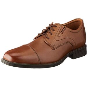 Clarks Herren Whiddon Cap Sneaker, Dark Tan Leather,42 EU Clarks Herren Whiddon Cap Sneaker, Dark Tan Leather,42 EU