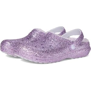 Crocs Unisex Kids Clog, Classic Lined Chunky Glitter Clog T, Purple Moon, 4 UK Child Crocs Unisex Kids Clog, Classic Lined Chunky Glitter Clog T, Purple Moon, 4 UK Child