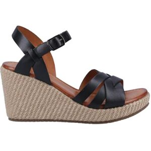 Hush Puppies Female Phoebe Wedge Sandal, Black, 7 Hush Puppies Female Phoebe Wedge Sandal, Black, 7