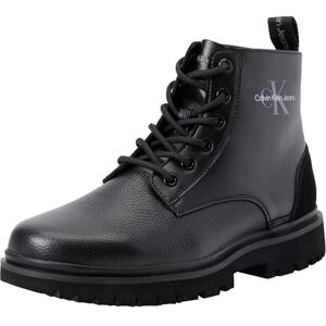 Calvin Klein Jeans Women EVA BOOT MID LACE UP MTR, Triple Black, 38 EU Calvin Klein Jeans Women EVA BOOT MID LACE UP MTR, Triple Black, 38 EU
