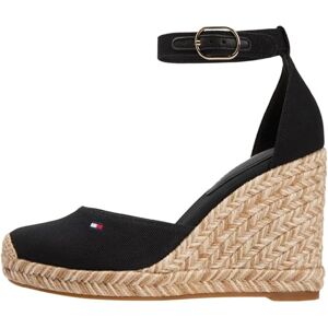Tommy Hilfiger Women's Flag High Wedge Espad Closed Toe FW0FW09225 Wedge Espadrilles, BLACK (Black), 7 Tommy Hilfiger Women's Flag High Wedge Espad Closed Toe FW0FW09225 Wedge Espadrilles, BLACK (Black), 7