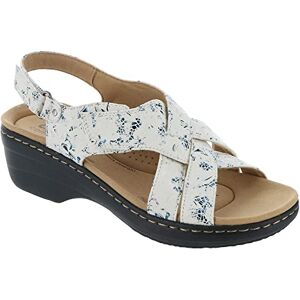 Clarks Women's Merliah Echo Heeled Sandal, Blue Floral Textile, 5.5 UK Clarks Women's Merliah Echo Heeled Sandal, Blue Floral Textile, 5.5 UK