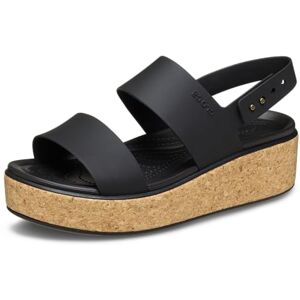Crocs Women Sandal, Brooklyn Cork Low Wedge, Black/Black, 6 UK Women Crocs Women Sandal, Brooklyn Cork Low Wedge, Black/Black, 6 UK Women