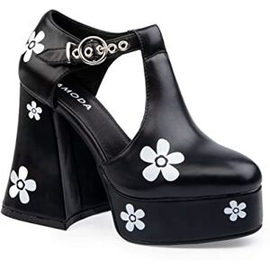 LAMODA Please Don't Go Platform Heels, UK 4 Black Pu LAMODA Please Don't Go Platform Heels, UK 4 Black Pu