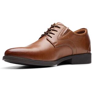 Clarks Men's Whiddon Plain Oxford, Dark Tan Leather, 7.5 UK Clarks Men's Whiddon Plain Oxford, Dark Tan Leather, 7.5 UK