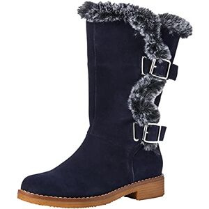 Hush Puppies Women's Megan Mid Calf Boot, Navy, 5 UK Hush Puppies Women's Megan Mid Calf Boot, Navy, 5 UK