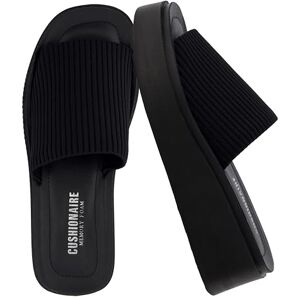 CUSHIONAIRE Women's PIM Knit Platform Sandal with +Memory Foam, Black Weave 6.5 UK CUSHIONAIRE Women's PIM Knit Platform Sandal with +Memory Foam, Black Weave 6.5 UK