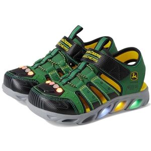 Skechers Boy's John Deere Hypno Splash Sneakers, Green & Black Synthetic/Yellow Trim, 1.5 UK Child Skechers Boy's John Deere Hypno Splash Sneakers, Green & Black Synthetic/Yellow Trim, 1.5 UK Child