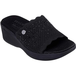 Skechers Martha Stewart: Pier-Lite Light Essence Rhinestone Embellished Knit Slide Sandals Skechers Martha Stewart: Pier-Lite Light Essence Rhinestone Embellished Knit Slide Sandals