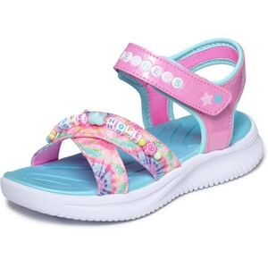 Skechers Girl's Jumpsters Sandal Tie Dye Bffs Sneakers, Pink Synthetic/Multi Trim, 12 UK Child Skechers Girl's Jumpsters Sandal Tie Dye Bffs Sneakers, Pink Synthetic/Multi Trim, 12 UK Child