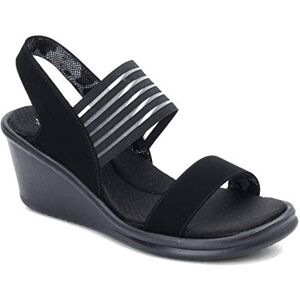 Skechers Women's Rumblers Sci-fi Sling Back Sandals, Black Mitobuck Gore Trim, 4 UK Skechers Women's Rumblers Sci-fi Sling Back Sandals, Black Mitobuck Gore Trim, 4 UK