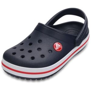 Crocs Unisex Kids Crocband K Clogs, Navy Red, 1 UK Crocs Unisex Kids Crocband K Clogs, Navy Red, 1 UK