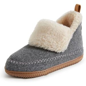 Dearfoams Alpine Women's Moritz Indoor/Outdoor Bootie Slipper, Grey, 10-11 Dearfoams Alpine Women's Moritz Indoor/Outdoor Bootie Slipper, Grey, 10-11