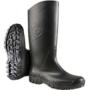 Dunlop Dane Unisex Knee High Wellington Rain Boots, Black, Waterproof and Chemical Resistant PVC Work Wellies for Outdoor, Gardening and Leisure Activities EU45, UK10.5 Dunlop Dane Unisex Knee High Wellington Rain Boots, Black, Waterproof and Chemical Resistant PVC Work Wellies for Outdoor, Gardening and Leisure Activities EU45, UK10.5