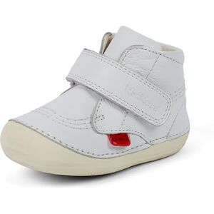 Kickers Unisex Baby Softer Hi Boots Soft Sole Easy Fasten Comfortable Cushioned, White, 2 UK Child Kickers Unisex Baby Softer Hi Boots Soft Sole Easy Fasten Comfortable Cushioned, White, 2 UK Child
