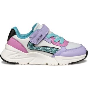 Geox J Loftus Girl A, Girls’ Sneaker, Lilac/Turquoise, Geox J Loftus Girl A, Girls’ Sneaker, Lilac/Turquoise,