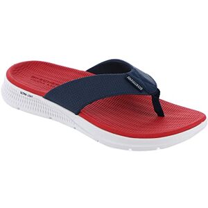Skechers Mens Go Consistent Sandal Synthwave Flip-Flop, Navy Red, 8.5 UK Skechers Mens Go Consistent Sandal Synthwave Flip-Flop, Navy Red, 8.5 UK