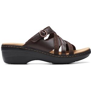 Clarks Womens Merliah Holly, Dark Brown Leather, 6 Wide Clarks Womens Merliah Holly, Dark Brown Leather, 6 Wide