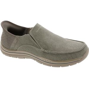 Skechers Men's Expected-Cayson 205167 Moc Toe Canvas Slip-Ins, Beige, 11 UK Skechers Men's Expected-Cayson 205167 Moc Toe Canvas Slip-Ins, Beige, 11 UK