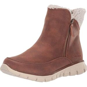 Skechers Women's Synergy Ankle boots, Brown Chestnut Micro Leather Natural Faux Sherpa Csnt, 4 UK Skechers Women's Synergy Ankle boots, Brown Chestnut Micro Leather Natural Faux Sherpa Csnt, 4 UK