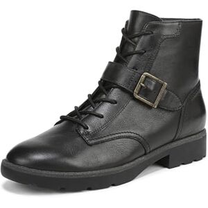 Vionic Women's Catina Ankle Boot Black Leather Lug Sole Bootie with Statement Buckle Detail VIO MOTION Technology Footbed with Arch Support Versatile Women's Ankle Boot Wide Fit UK 5.5 Vionic Women's Catina Ankle Boot Black Leather Lug Sole Bootie with Statement Buckle Detail VIO MOTION Technology Footbed with Arch Support Versatile Women's Ankle Boot Wide Fit UK 5.5