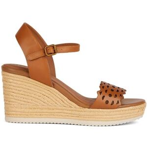 Geox Women's D Ponza A Wedge Sandal, Cognac, 6 UK Geox Women's D Ponza A Wedge Sandal, Cognac, 6 UK