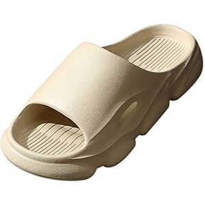 Nuoke Women'S Cosy Slides Original Cloud Slippers Original Non-Slip Soft Slippers For Indoor Sauna Slippers Women'S Bath Slippers Original, Khaki, 2/2.5 Uk