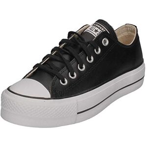Converse All Star Low Platform Black White Leather 5 UK Converse All Star Low Platform Black White Leather 5 UK